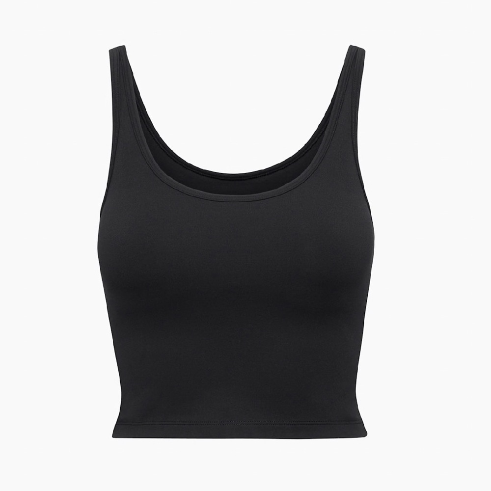 Aritzia Black Crop Tank Top